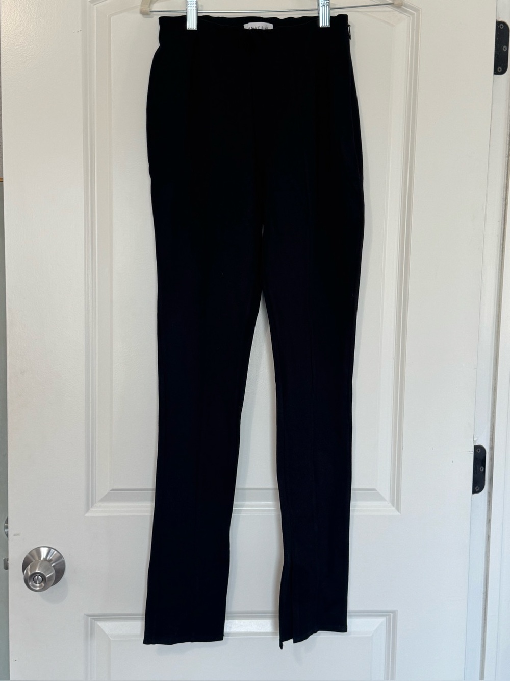 Anine Bing Max Pant 38/XS Black Slim Ponte